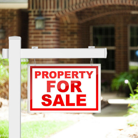6 Feet Vinyl UPVC Real Estate Sign Post Realtor Yard Sign Post