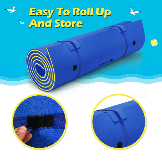 3 Layer Water Pad Foam Mat-Blue
