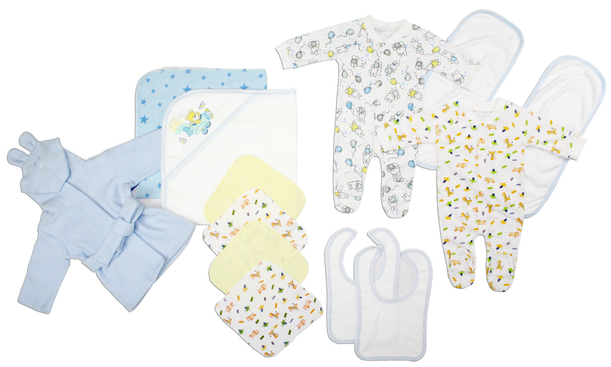 Newborn Baby Boys 13 Pc Layette Baby Shower Gift Set