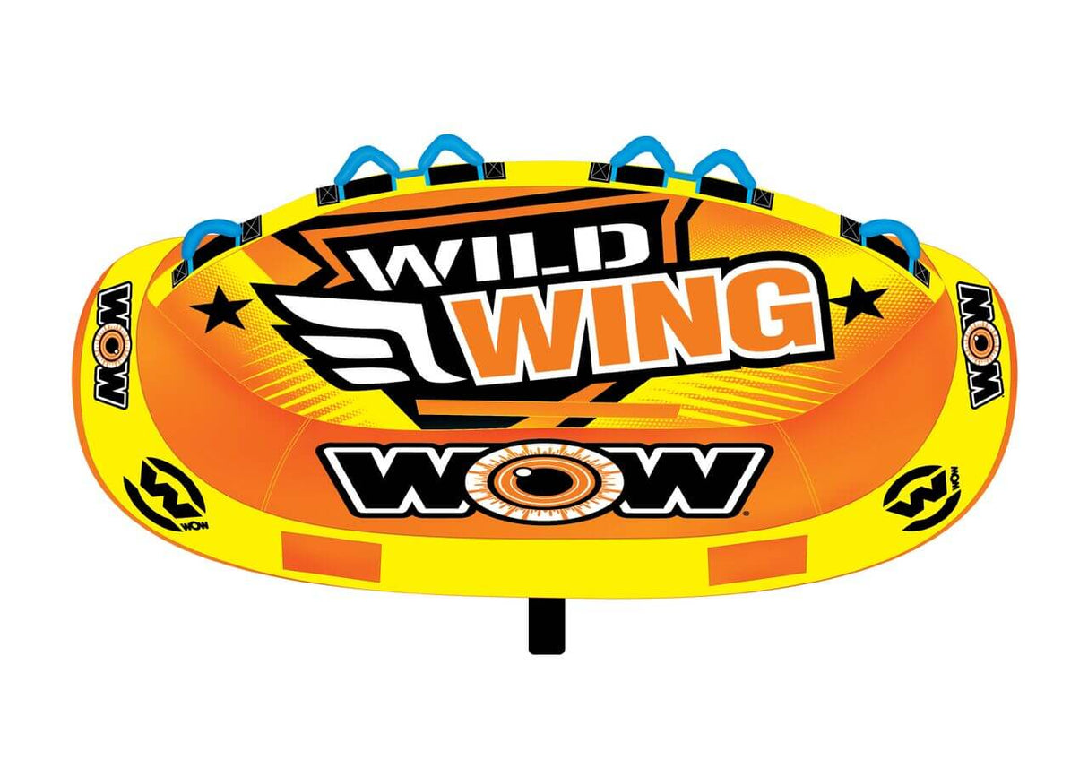 WOW Sports Wild Wing 3 Person Towable Water Tube For Pool and Lake (18-1130) by Jupiter Gear