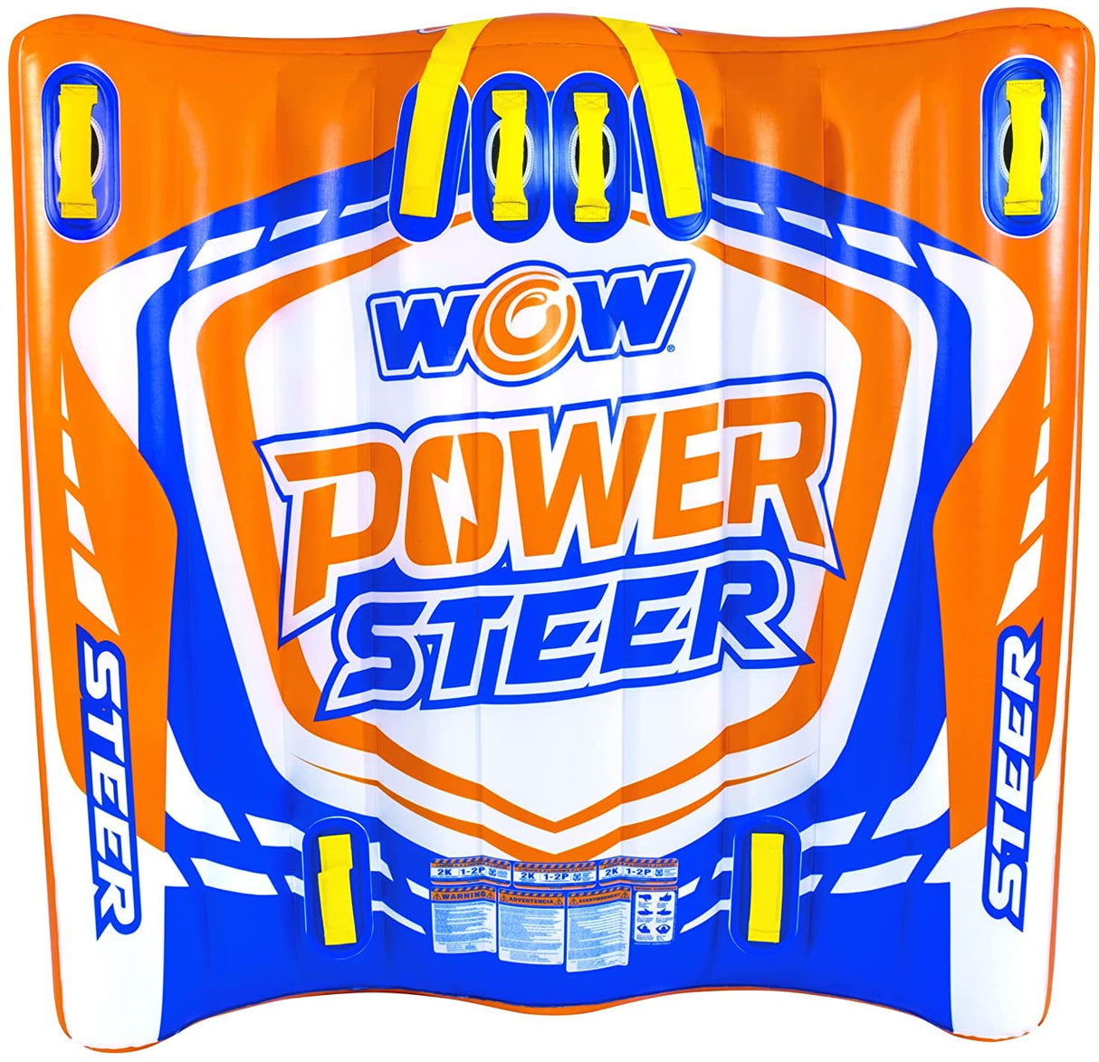 WOW Sports Power Steer 2 Person 2P Steerable Deck Tube Towable (22-WTO-4112) by Jupiter Gear