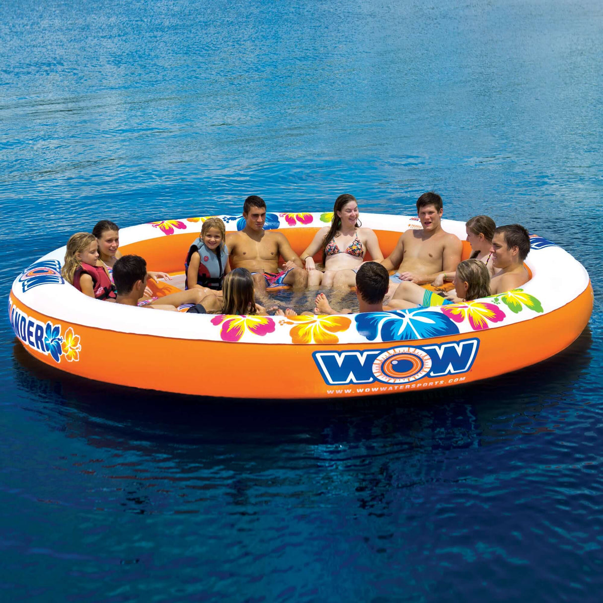 WOW Sports Floating 12 Person Water Lounge & Island - Stadium Islander (14-2090) by Jupiter Gear