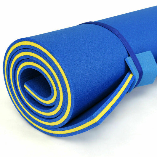 9' x 6' 3 Layer Floating Water Pad Foam Mat -Blue