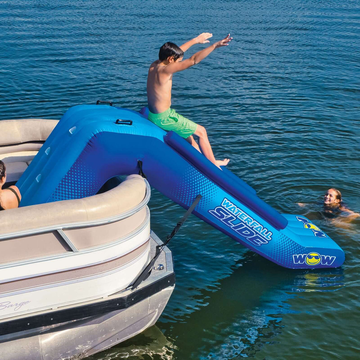 WOW Sports Pontoon Waterfall Slide (21-2070) by Jupiter Gear