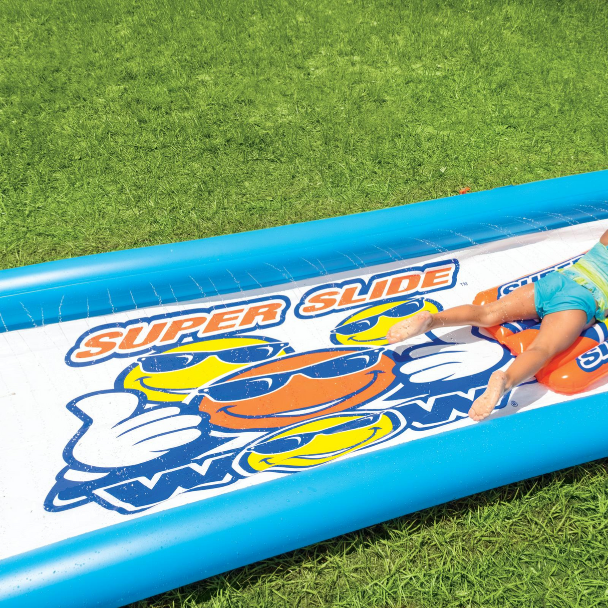 WOW Sports Single Lane Backyard Lawn Slide with Attached Pool (21-2160-WOW) by Jupiter Gear