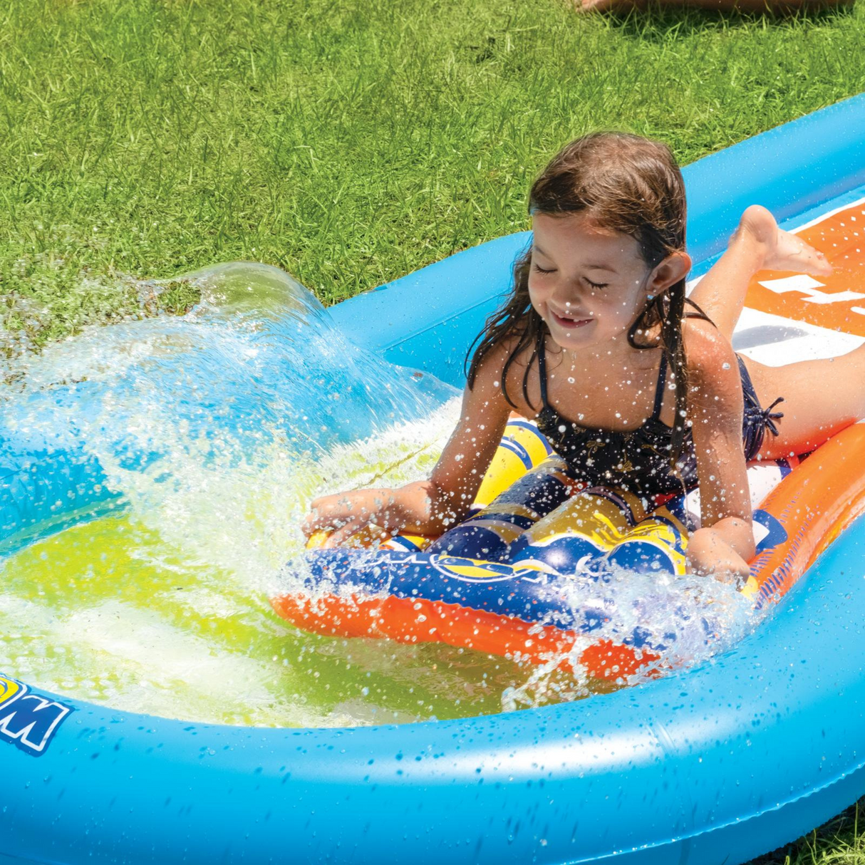 WOW Sports Single Lane Backyard Lawn Slide with Attached Pool (21-2160-WOW) by Jupiter Gear