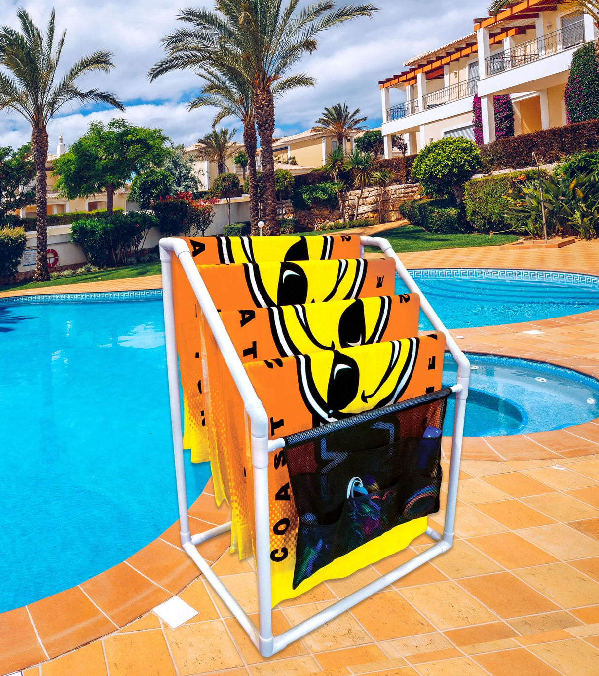 WOW Sports Towel Rack Heavy Duty - Collapsible (20-5020) by Jupiter Gear