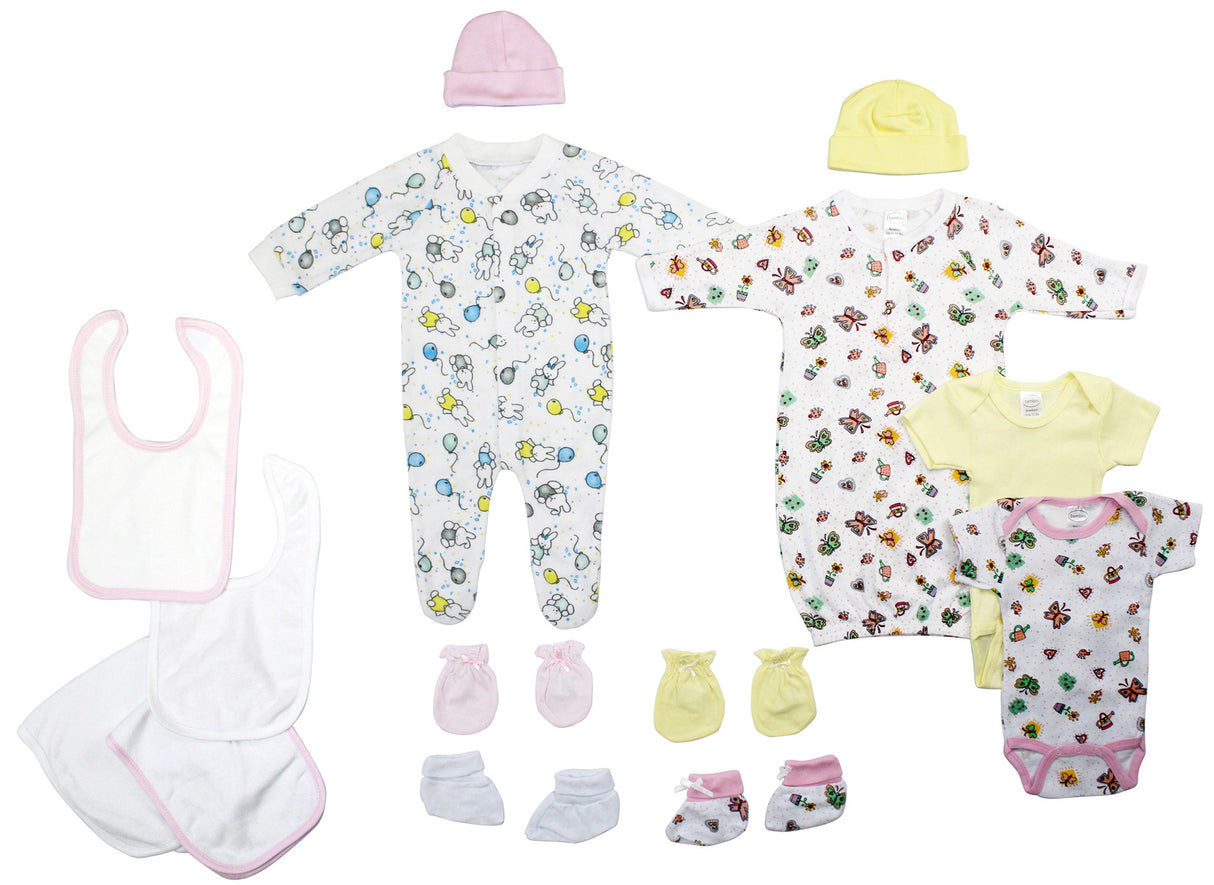 Newborn Baby Girls 11 Pc Layette Baby Shower Gift Set