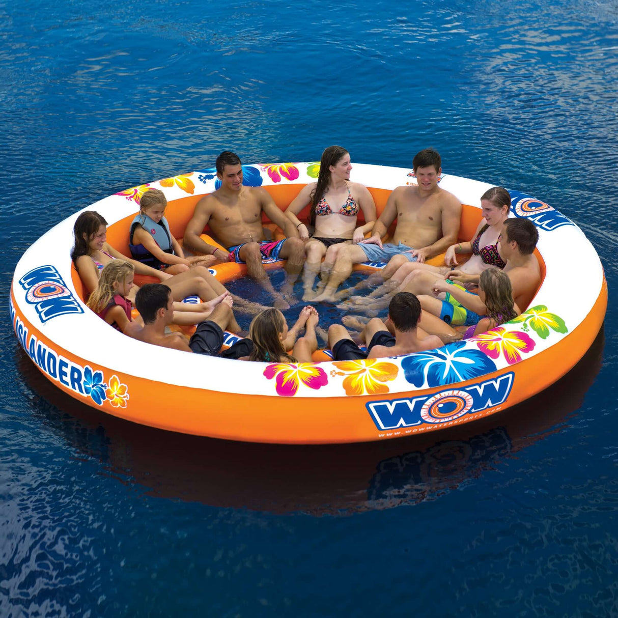 WOW Sports Floating 12 Person Water Lounge & Island - Stadium Islander (14-2090) by Jupiter Gear