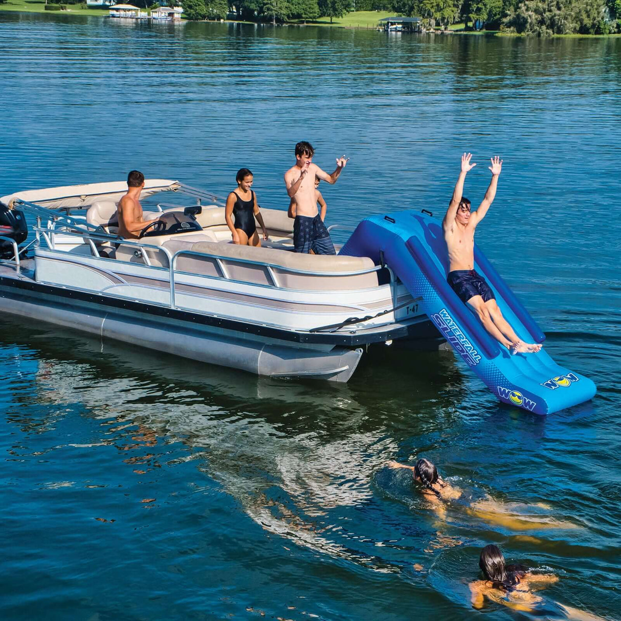 WOW Sports Pontoon Waterfall Slide (21-2070) by Jupiter Gear