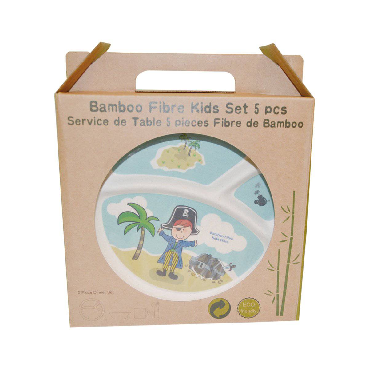 Pirate Blue -5pcs Kids Dinnerware Set by Peterson Housewares & Artwares