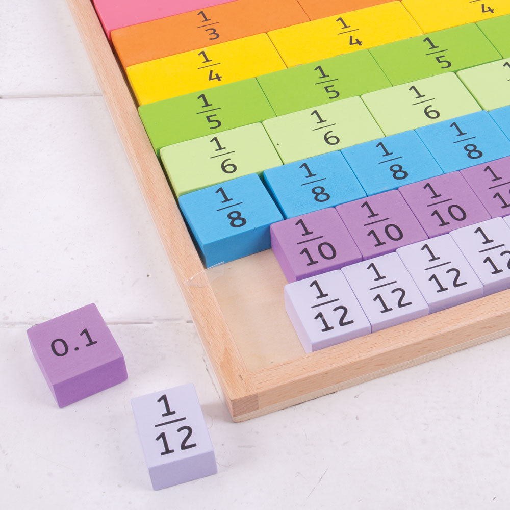 Fractions Tray by Bigjigs Toys US