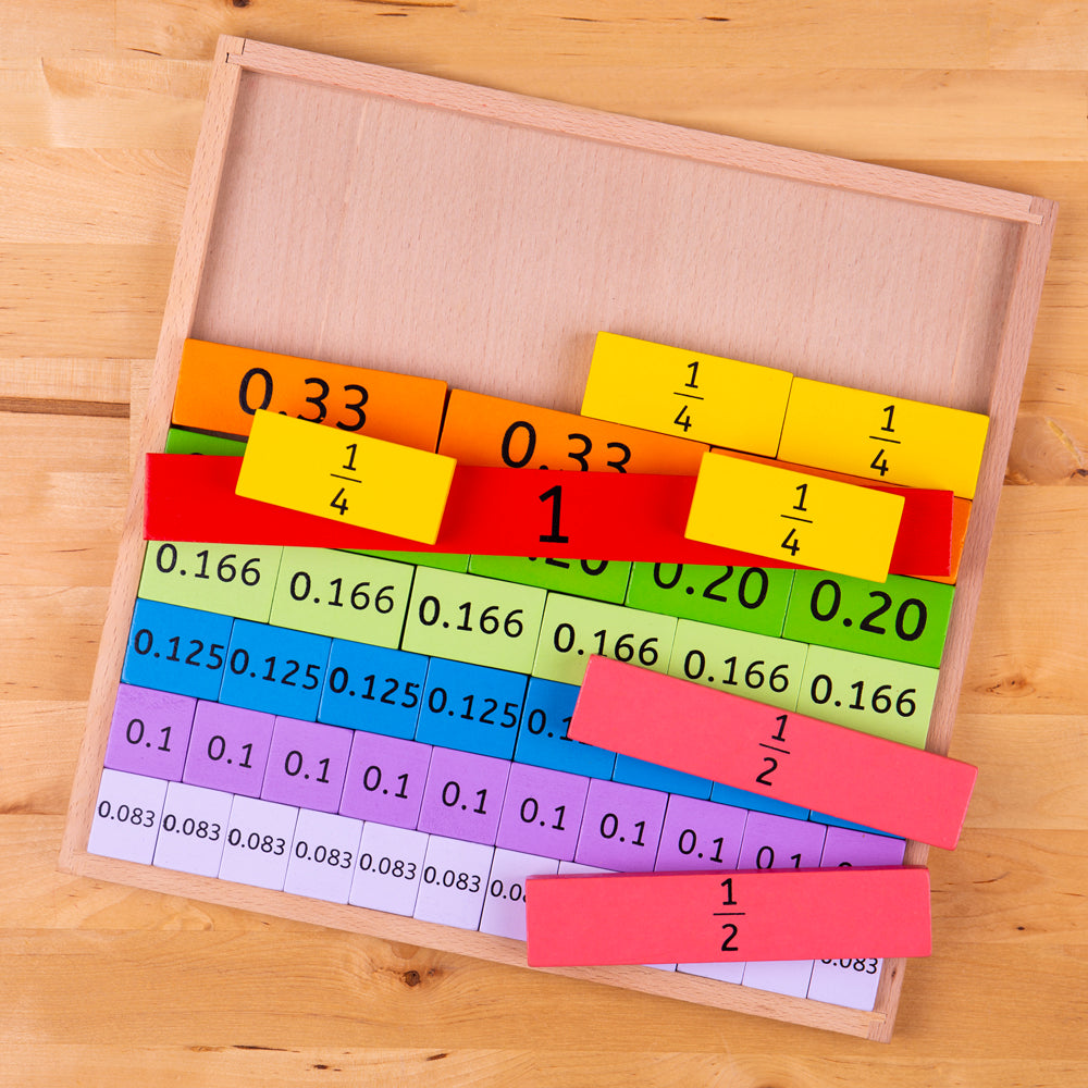 Fractions Tray by Bigjigs Toys US