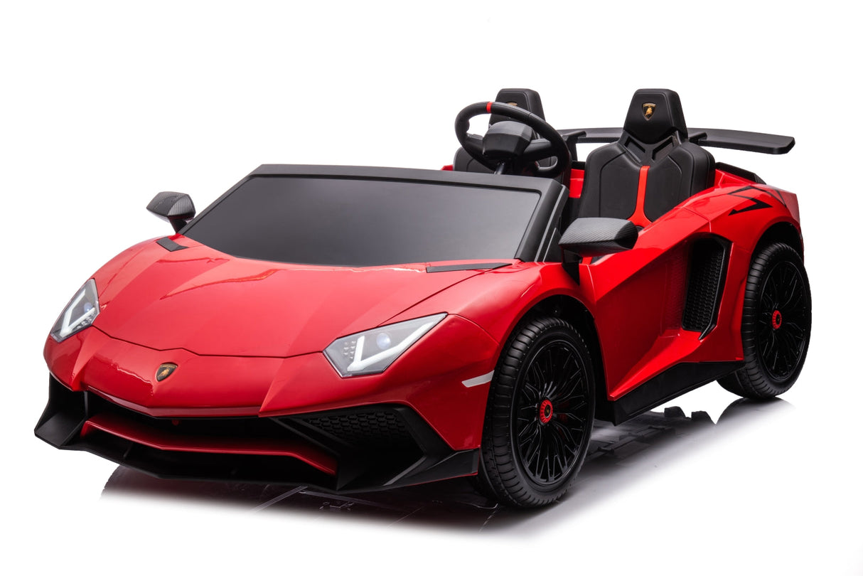 24V Lamborghini Aventador 2 Seater Ride on Car for Kids with Brushless Motor - DTI Direct USA