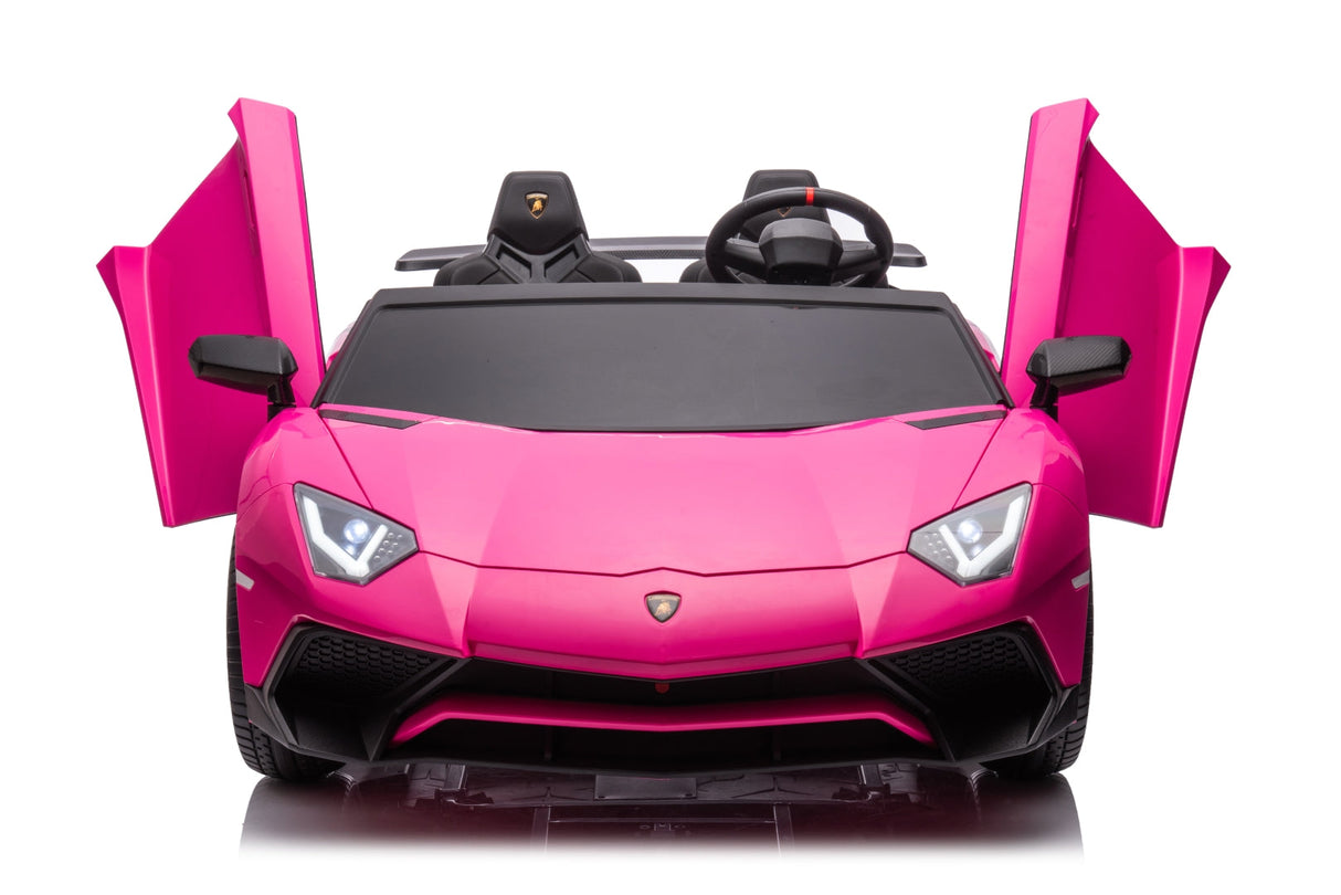 24V Lamborghini Aventador 2 Seater Ride on Car for Kids with Brushless Motor - DTI Direct USA