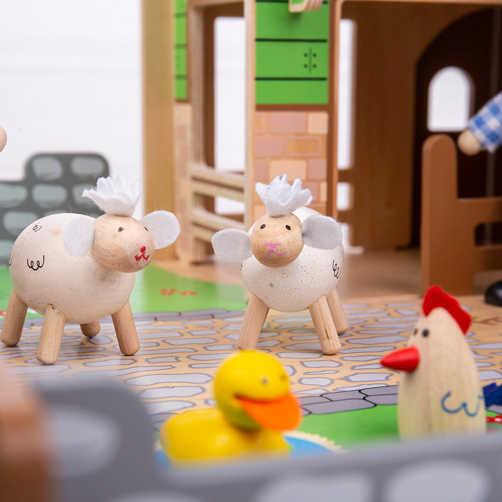 Cobblestone Farm by Bigjigs Toys US