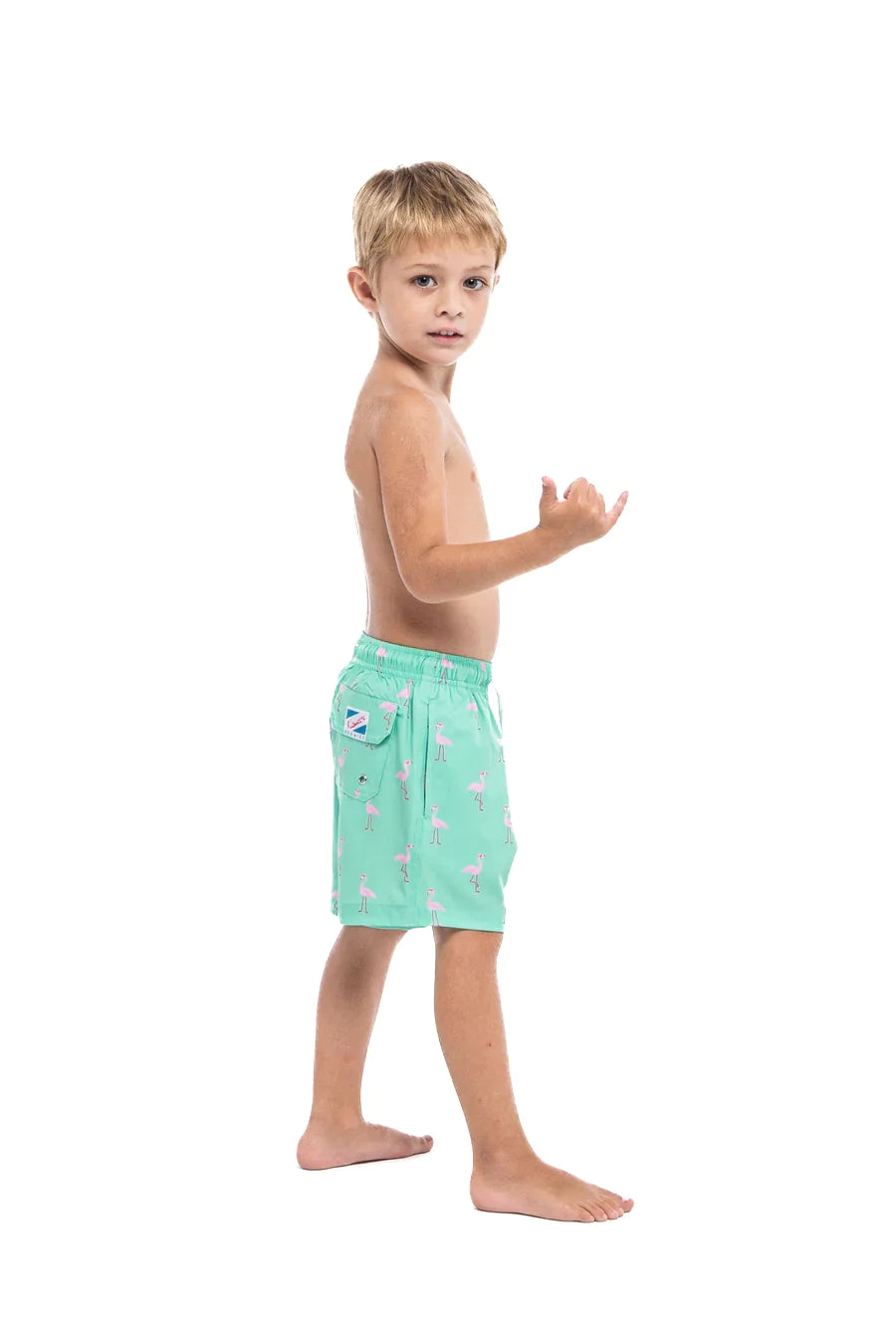 Green Flamingo by Bermies