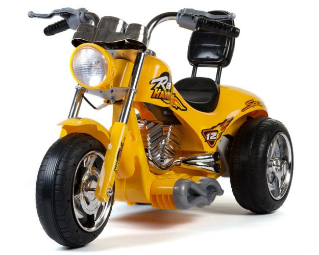 Mini Moto Red Hawk Motorcycle 12v Yellow