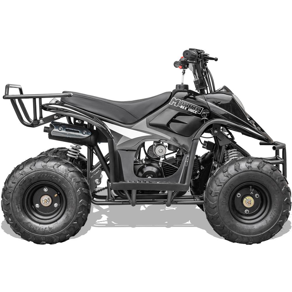 MotoTec Rex 110cc 4-Stroke Kids Gas ATV Black