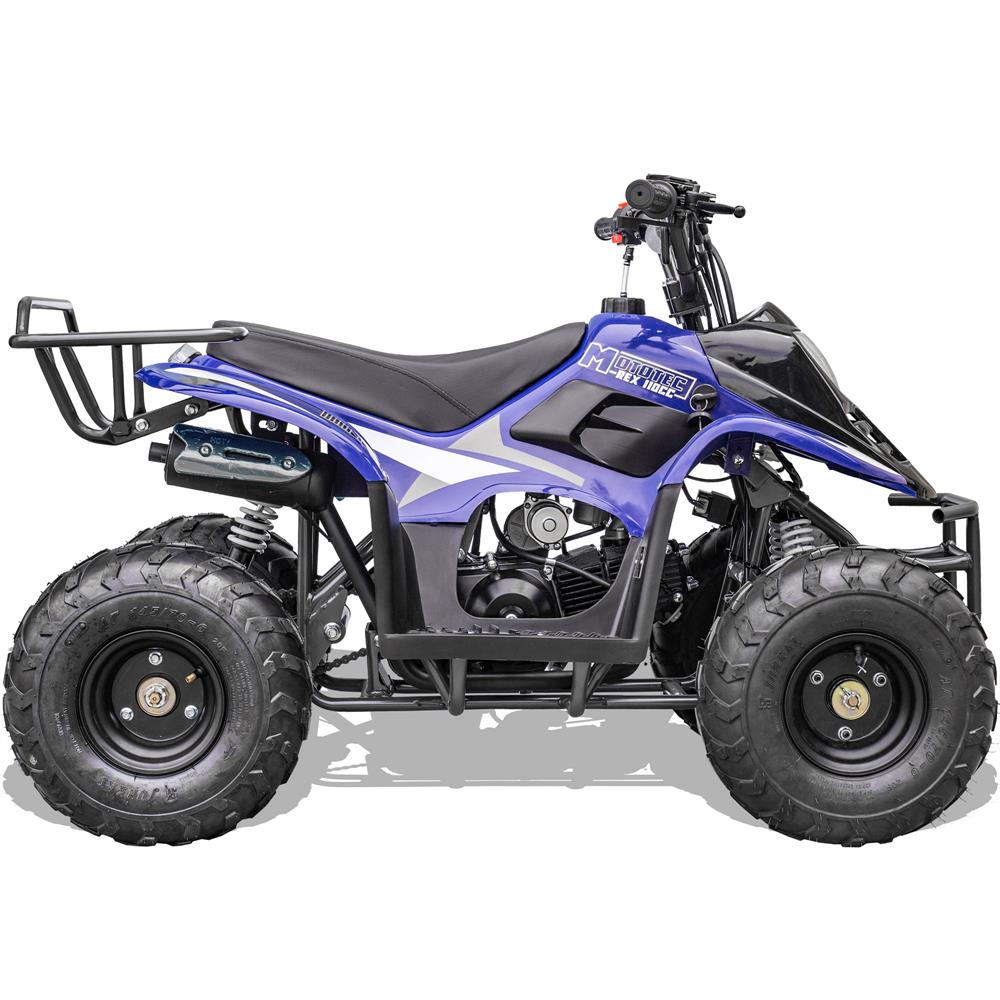 MotoTec Rex 110cc 4-Stroke Kids Gas ATV Blue