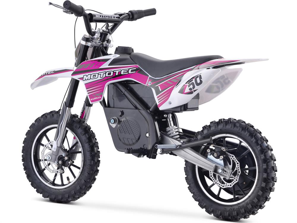 MotoTec 24v 500w Gazella Electric Dirt Bike Purple