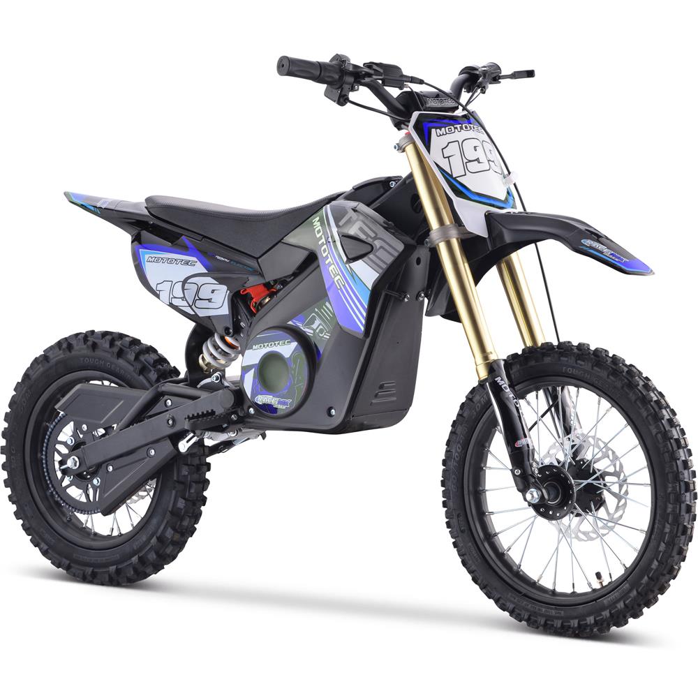 MotoTec 48v Pro Electric Dirt Bike 1800w Lithium Blue