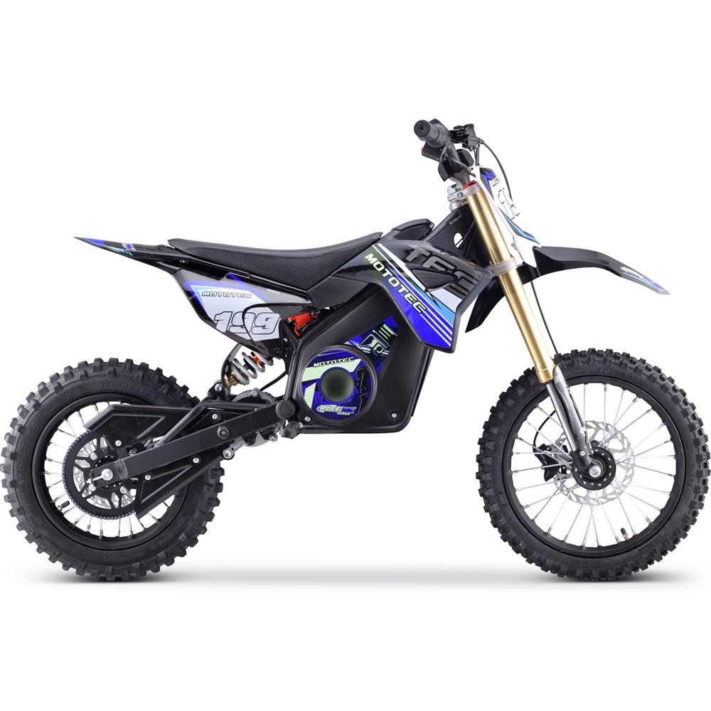 MotoTec 48v Pro Electric Dirt Bike 1800w Lithium Blue