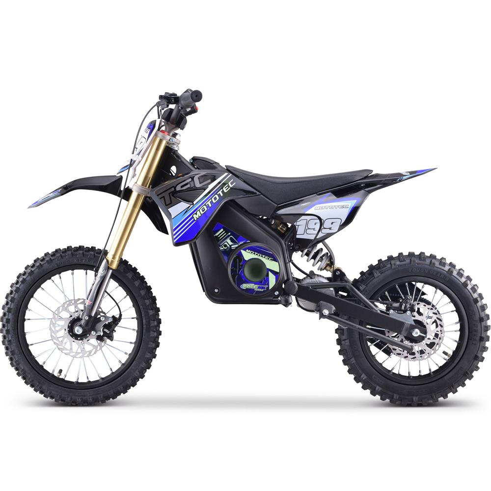 MotoTec 48v Pro Electric Dirt Bike 1800w Lithium Blue