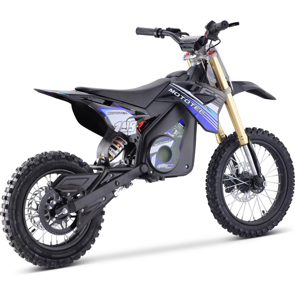 MotoTec 48v Pro Electric Dirt Bike 1800w Lithium Blue
