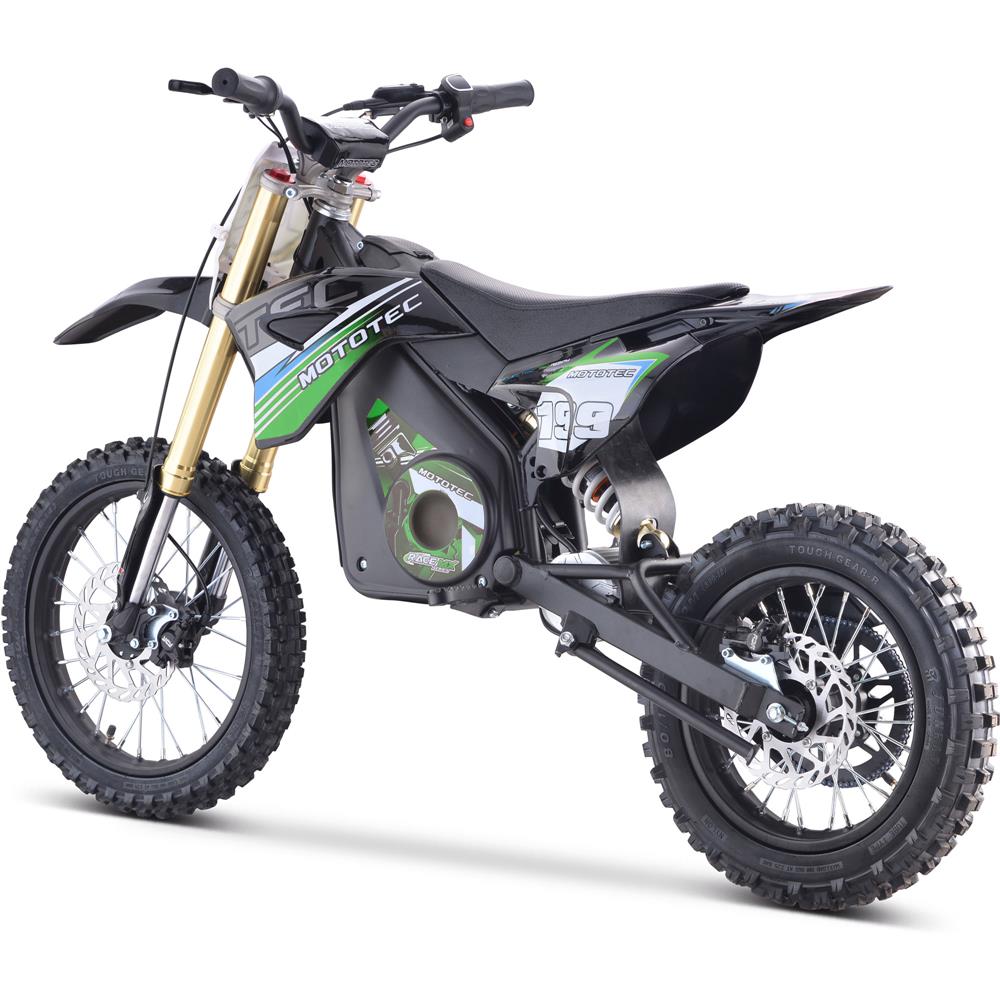 MotoTec 48v Pro Electric Dirt Bike 1800w Lithium Green