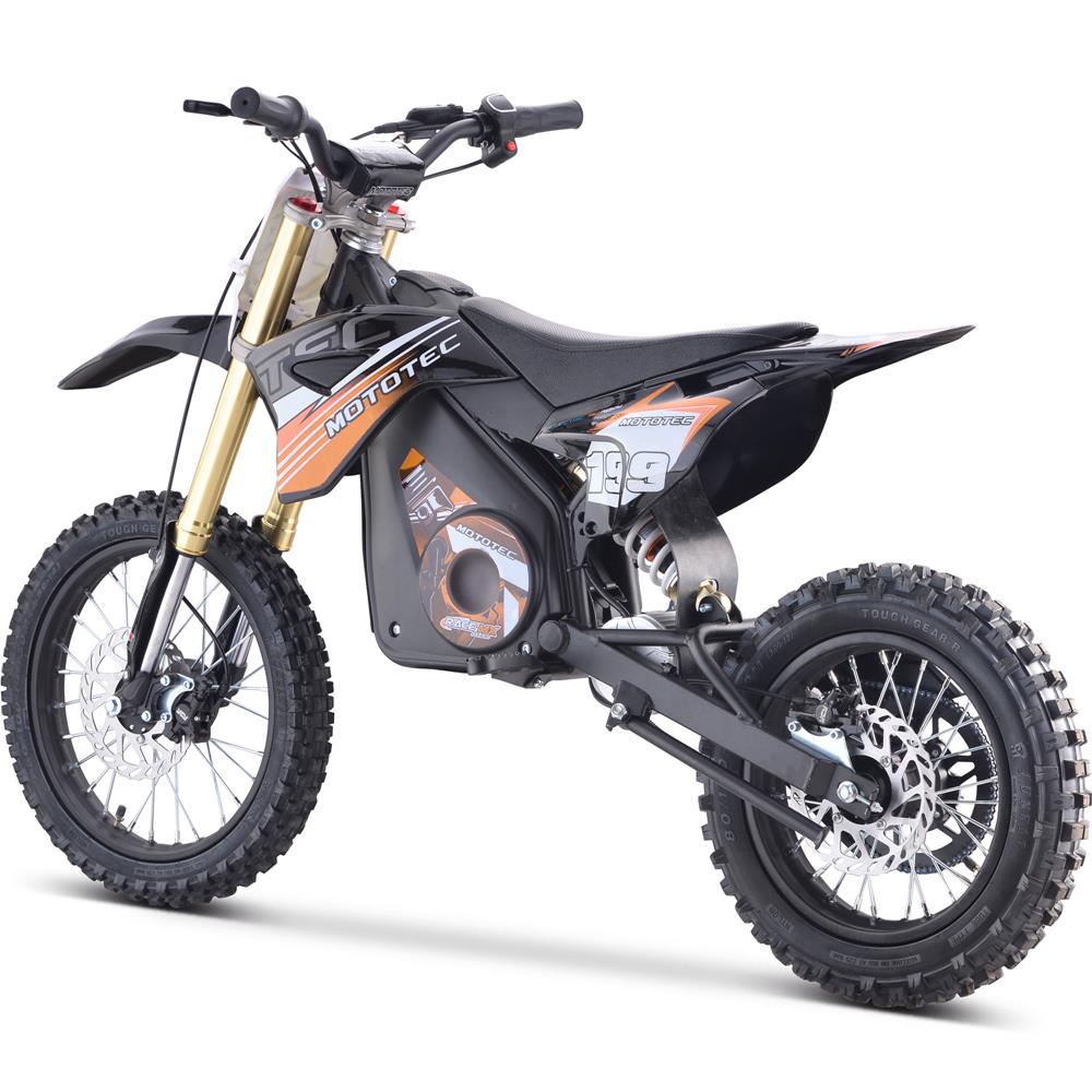 MotoTec 48v Pro Electric Dirt Bike 1800w Lithium Orange