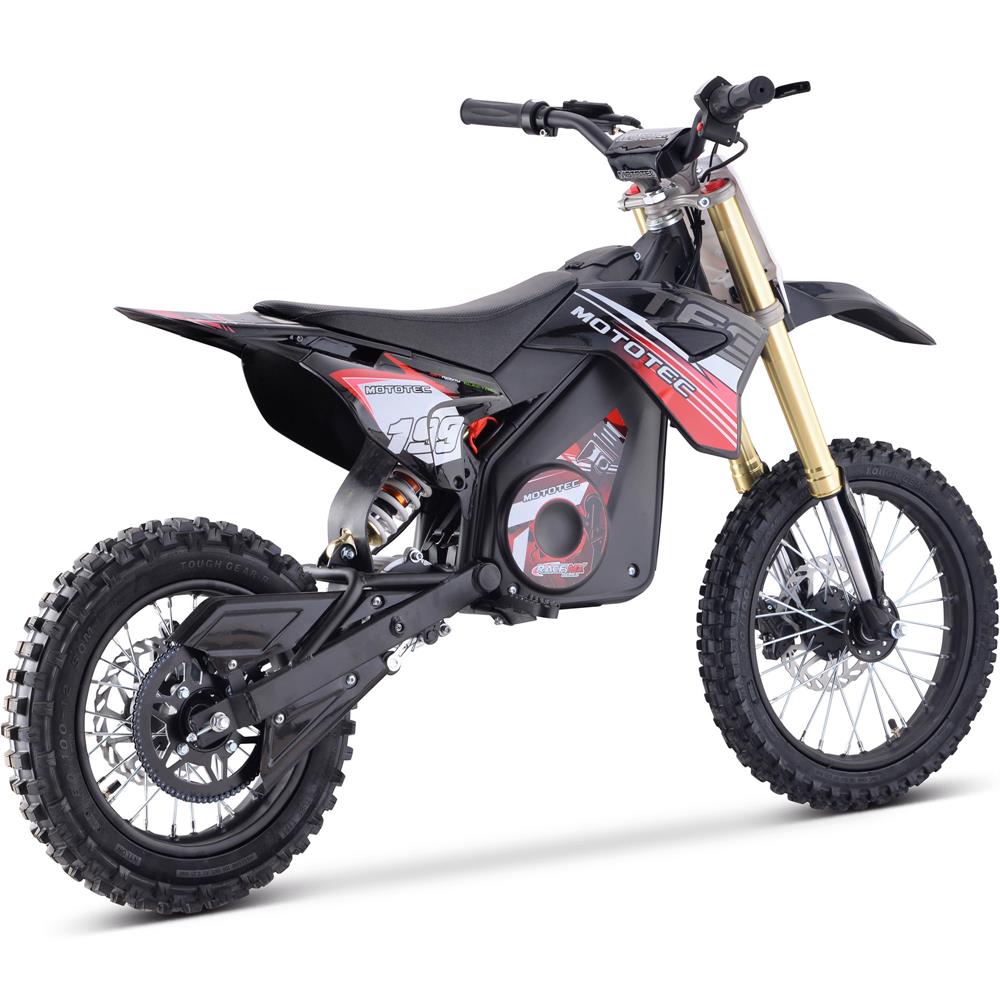 MotoTec 48v Pro Electric Dirt Bike 1800w Lithium Red