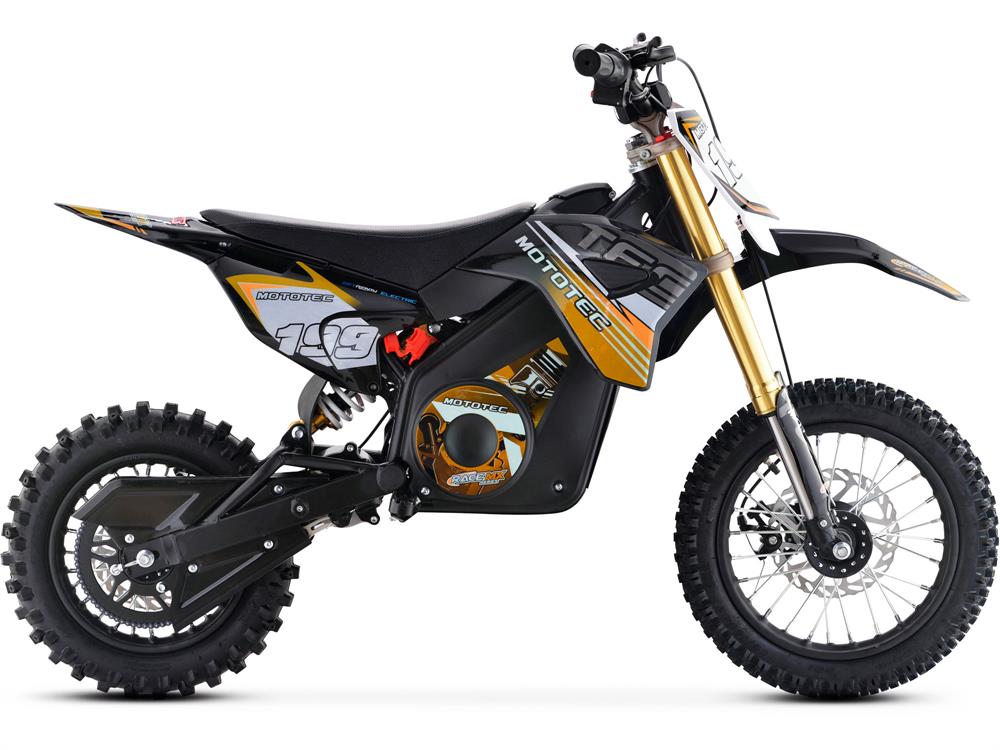 MotoTec 36v Pro Electric Dirt Bike 1000w Lithium Orange