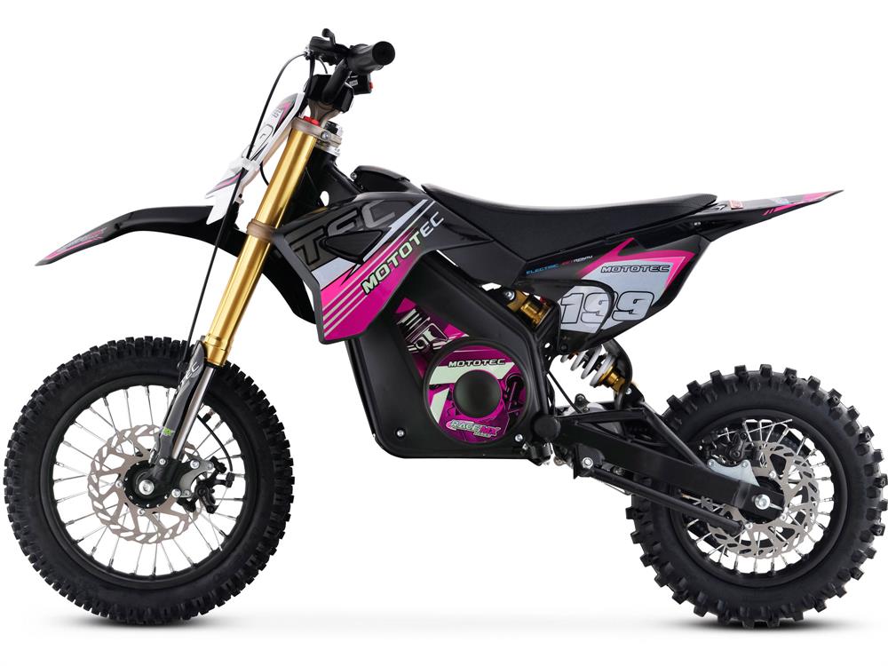 MotoTec 36v Pro Electric Dirt Bike 1000w Lithium Pink