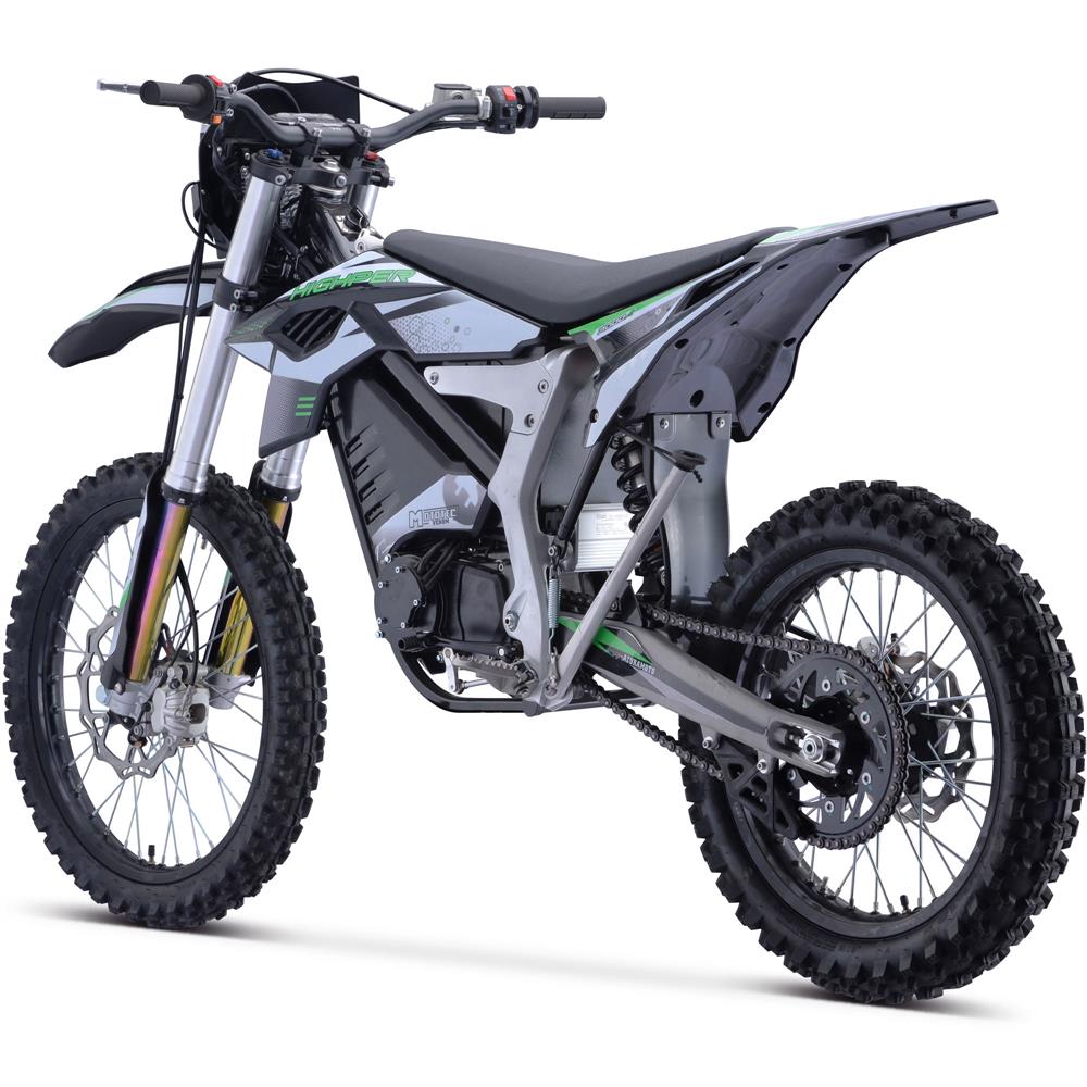MotoTec Venom 72v 12000w 50ah Electric Dirt Bike White