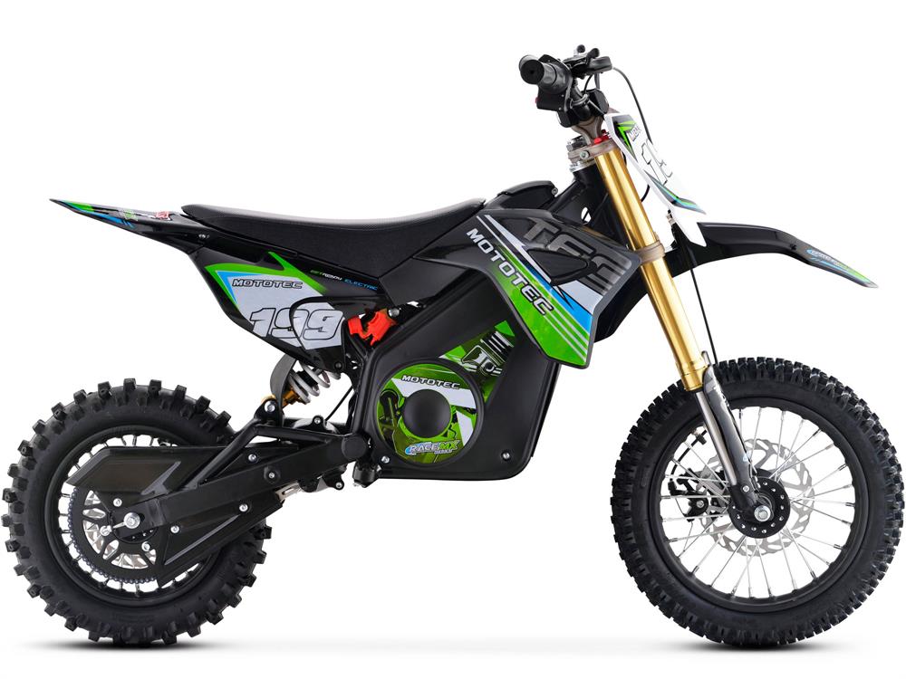 MotoTec 36v Pro Electric Dirt Bike 1000w Lithium Green
