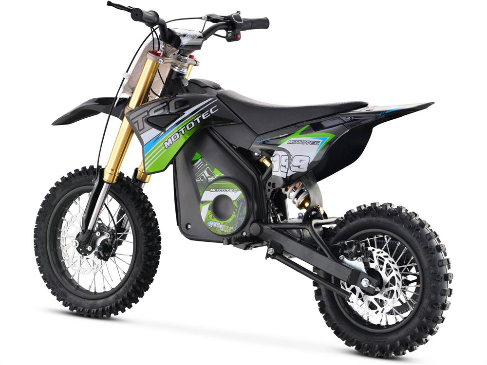 MotoTec 36v Pro Electric Dirt Bike 1000w Lithium Green
