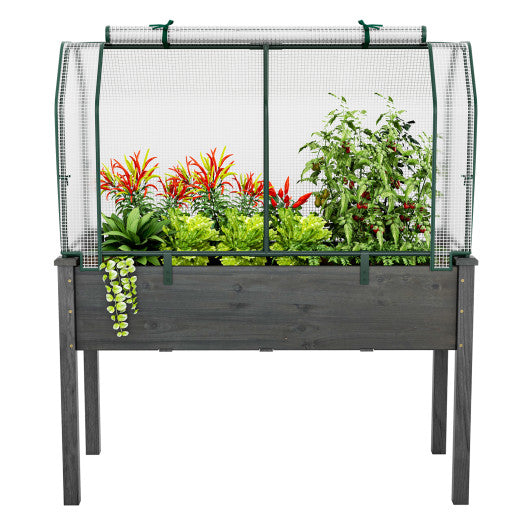 47.5 x 21.5 x 24 Inch Outdoor Mini Greenhouse with Roll-up Zipper Door