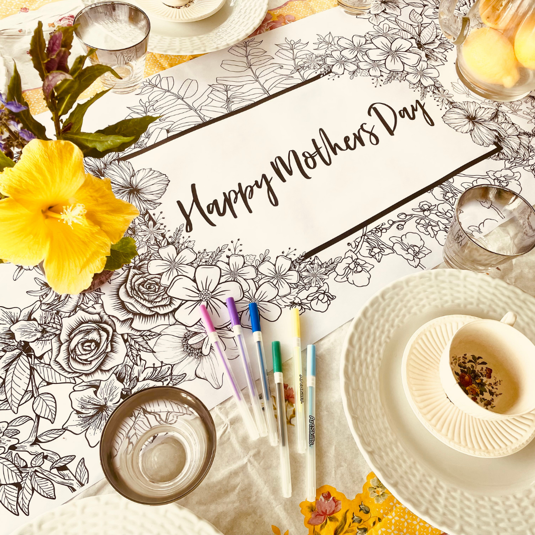 Happy Mother's Day Table Runner by Creative Crayons Workshop