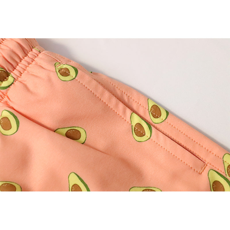 Pink Avocado - Kids Swim Trunks by Bermies