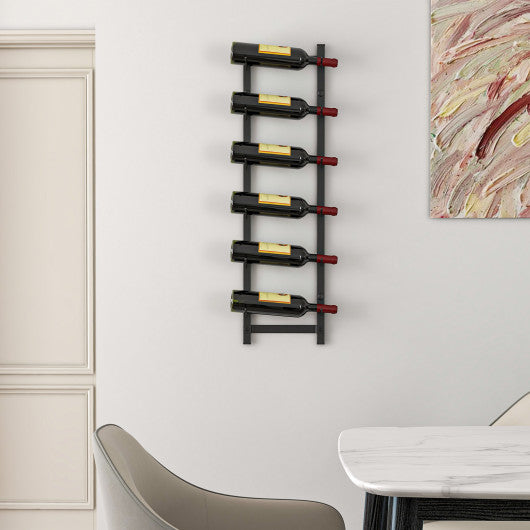 Rust proof Wall Mounted Wine Rack for 6 or 9 Bottles-M