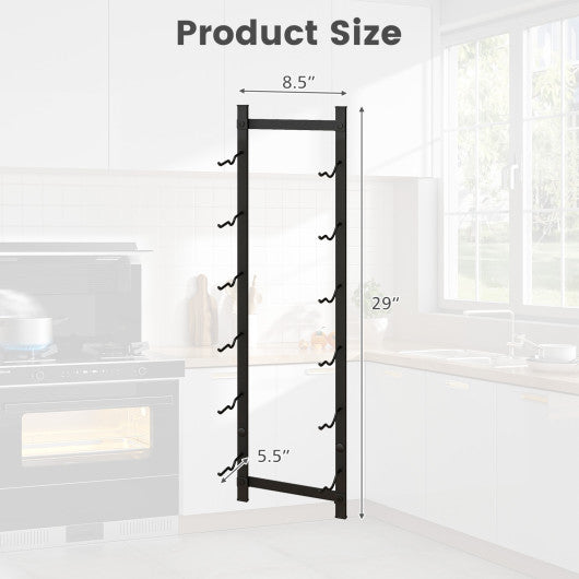 Rust proof Wall Mounted Wine Rack for 6 or 9 Bottles-M