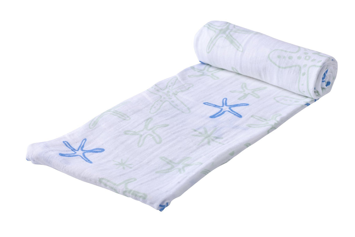 Ocean Friends Swaddle Blanket Four Pack - Aiden's Corner Baby & Toddler Clothes, Toys, Teethers, Feeding and Accesories