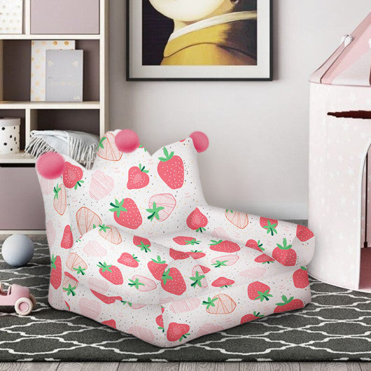 High-density Padding Kids Sofa with Armrest and Extra Pilow-Pink