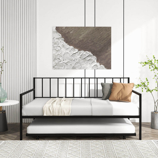 Twin Size Daybed and Trundle Frame Set Trundle Bedframe