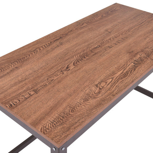 Metal Frame Computer Desk with Wheels