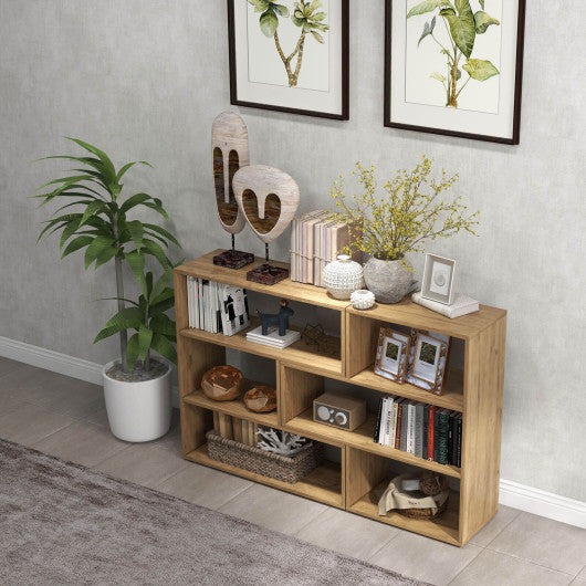 Open Shelf Bookcase with 6 Grids