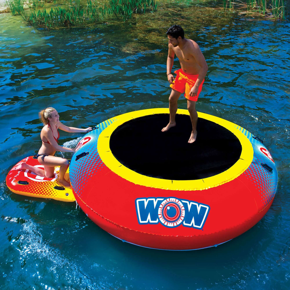 WOW Sports Floating Pool and Lake Bouncer (15-2030) by Jupiter Gear