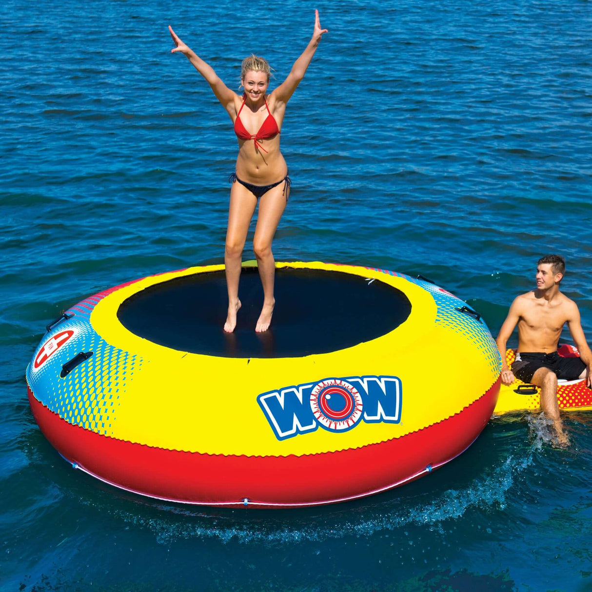WOW Sports Floating Pool and Lake Bouncer (15-2030) by Jupiter Gear