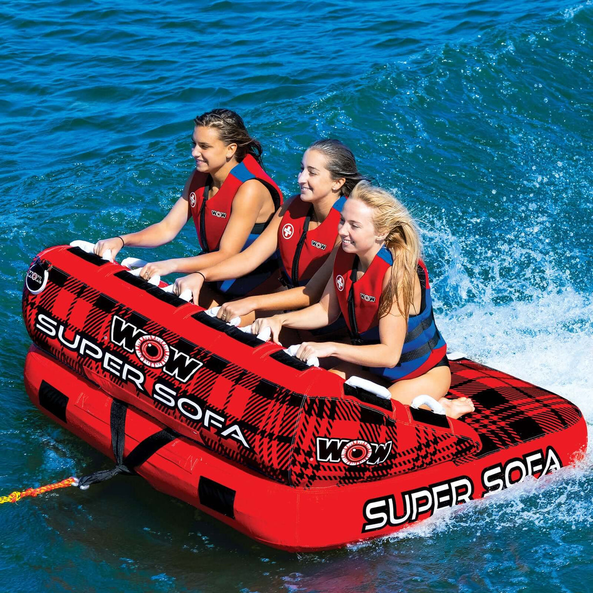 WOW Sports Super Sofa 1 to 3-Person Towable (21-1040) by Jupiter Gear